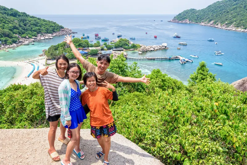 Koh Nangyuan i Koh Tao — Tajlandia