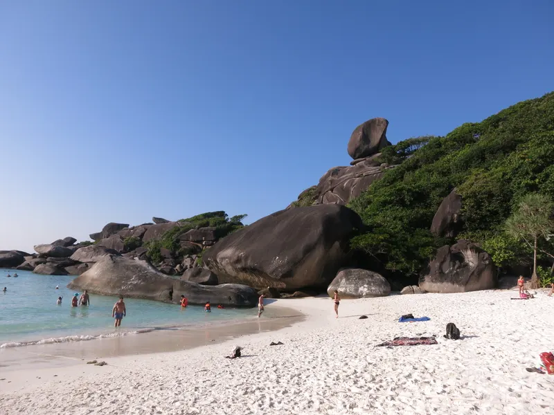 Plaża na Wyspach Similan