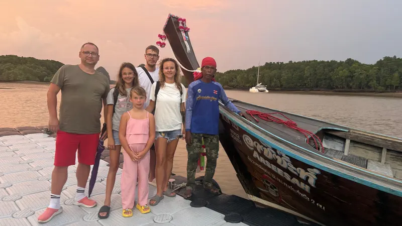 Serce Krabi Wieś Tajska na wyspie